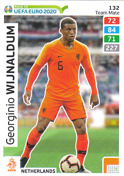 Georginio Wijnaldum Netherlands Panini Road to EURO 2020 #132