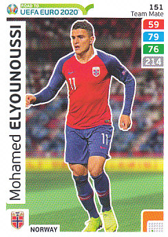 Mohamed Elyounoussi Norway Panini Road to EURO 2020 #151