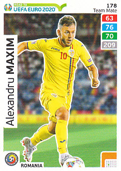Alexandru Maxim Romania Panini Road to EURO 2020 #178