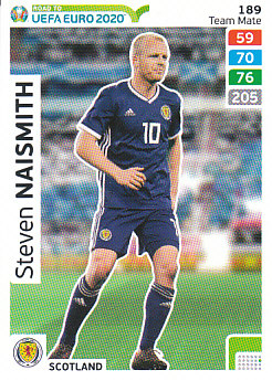 Steven Naismith Scotland Panini Road to EURO 2020 #189