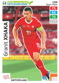 Granit Xhaka Switzerland Panini Road to EURO 2020 #194