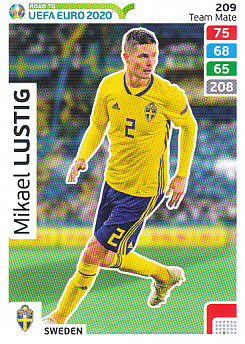 Mikael Lustig Sweden Panini Road to EURO 2020 #209