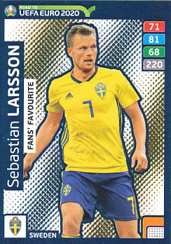Sebastian Larsson Sweden Panini Road to EURO 2020 Fans' Favourite #276
