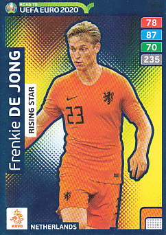 Frenkie de Jong Netherlands Panini Road to EURO 2020 Rising Star #288