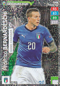Federico Bernardeschi Italy Panini Road to EURO 2020 Game Changer #344