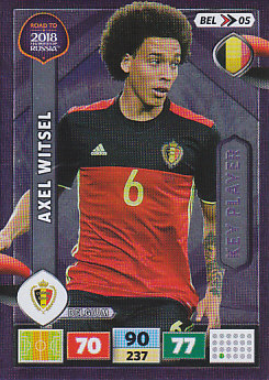 Axel Witsel Belgium Panini Road to 2018 World Cup Key Player #BEL05