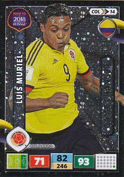Luis Muriel Colombia Panini Road to 2018 World Cup Game Changer #COL14