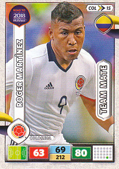 Roger Martinez Colombia Panini Road to 2018 World Cup #COL15