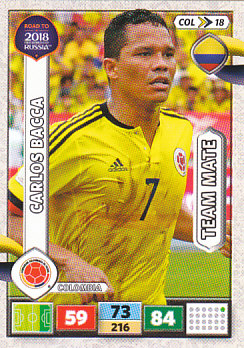 Carlos Bacca Colombia Panini Road to 2018 World Cup #COL18