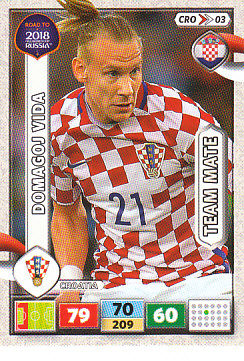 Domagoj Vida Croatia Panini Road to 2018 World Cup #CRO03