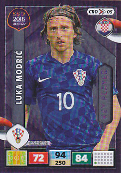 Luka Modric Croatia Panini Road to 2018 World Cup Key Player #CRO05