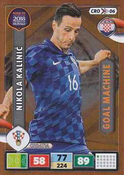 Nikola Kalinic Croatia Panini Road to 2018 World Cup Goal Machine #CRO06