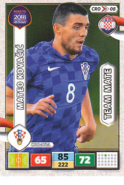 Mateo Kovacic Croatia Panini Road to 2018 World Cup #CRO08