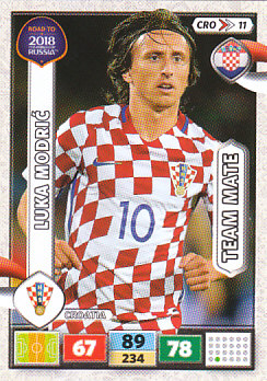 Luka Modric Croatia Panini Road to 2018 World Cup #CRO11