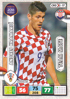 Andrej Kramaric Croatia Panini Road to 2018 World Cup #CRO17