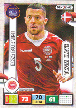 Riza Durmisi Denmark Panini Road to 2018 World Cup #DEN02