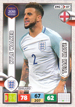 Kyle Walker England Panini Road to 2018 World Cup #ENG07