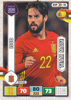 Isco Spain Panini Road to 2018 World Cup #ESP15