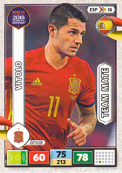 Vitolo Spain Panini Road to 2018 World Cup #ESP16