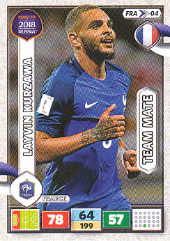 Layvin Kurzawa France Panini Road to 2018 World Cup #FRA04