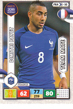 Dimitri Payet France Panini Road to 2018 World Cup #FRA10