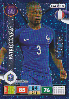 Patrice Evra France Panini Road to 2018 World Cup Expert #FRA13