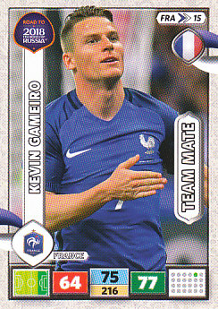 Kevin Gameiro France Panini Road to 2018 World Cup #FRA15