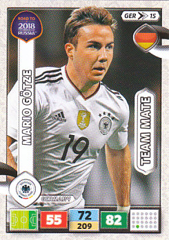 Mario Gotze Germany Panini Road to 2018 World Cup #GER15