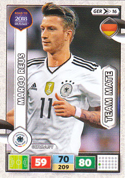Marco Reus Germany Panini Road to 2018 World Cup #GER16