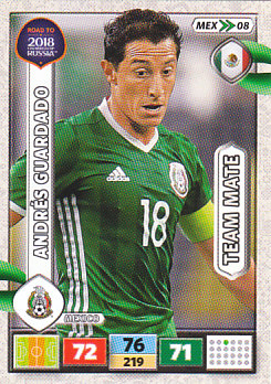 Andres Guardado Mexico Panini Road to 2018 World Cup #MEX08