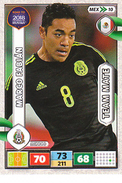 Marco Fabian Mexico Panini Road to 2018 World Cup #MEX10