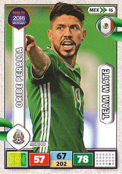 Oribe Peralta Mexico Panini Road to 2018 World Cup #MEX16