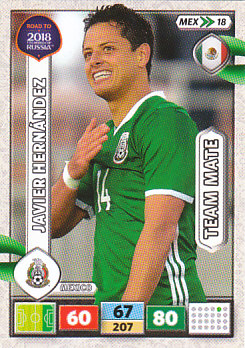 Javier Hernandez Mexico Panini Road to 2018 World Cup #MEX18