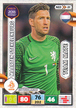 Maarten Stekelenburg Netherlands Panini Road to 2018 World Cup #NED01