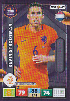 Kevin Strootman Netherlands Panini Road to 2018 World Cup Key Player #NED05