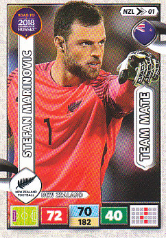 Stefan Marinovic New Zealand Panini Road to 2018 World Cup #NZL01