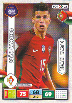 Joao Cancelo Portugal Panini Road to 2018 World Cup #POR03
