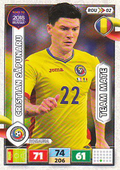 Cristian Sapunaru Romania Panini Road to 2018 World Cup #ROU02