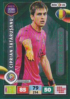 Ciprian Tatarusanu Romania Panini Road to 2018 World Cup Defensive Rock #ROU05