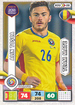 Alin Tosca Romania Panini Road to 2018 World Cup #ROU08