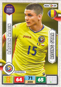 Razvan Marin Romania Panini Road to 2018 World Cup Rising Star #ROU09