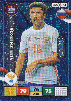 Yuri Zhirkov Russia Panini Road to 2018 World Cup Expert #RUS14