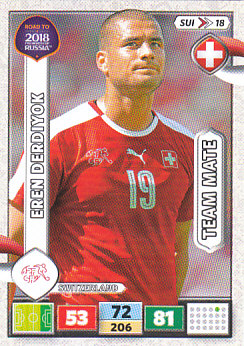 Eren Derdiyok Switzerland Panini Road to 2018 World Cup #SUI18