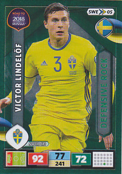 Victor Lindelof Sweden Panini Road to 2018 World Cup Defensive Rock #SWE05