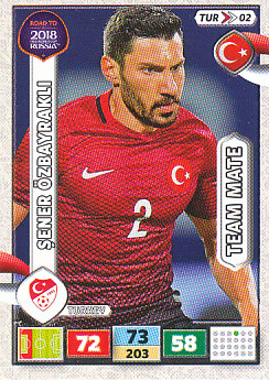 Sener Ozbayrakli Turkey Panini Road to 2018 World Cup #TUR02