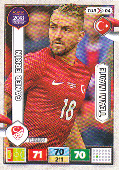 Caner Erkin Turkey Panini Road to 2018 World Cup #TUR04