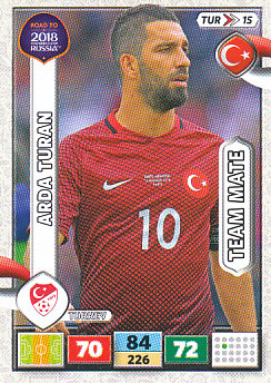 Arda Turan Turkey Panini Road to 2018 World Cup #TUR15