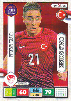 Emre Mor Turkey Panini Road to 2018 World Cup Rising Star #TUR16