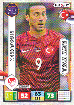 Cenk Tosun Turkey Panini Road to 2018 World Cup #TUR17