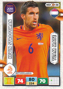Kevin Strootman Netherlands Panini Road to 2018 World Cup #NED08
